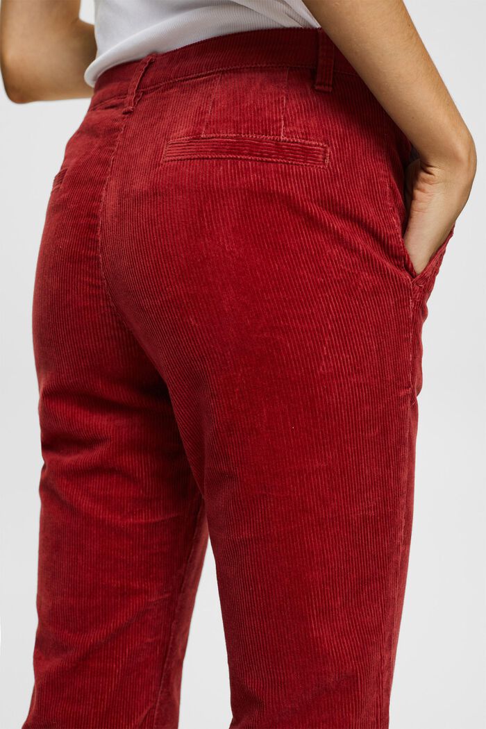 Pantalon en velours côtelé, TERRACOTTA, detail image number 4