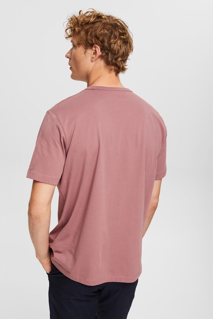 T-shirt en jersey orné d’une étiquette, DARK OLD PINK, detail image number 3