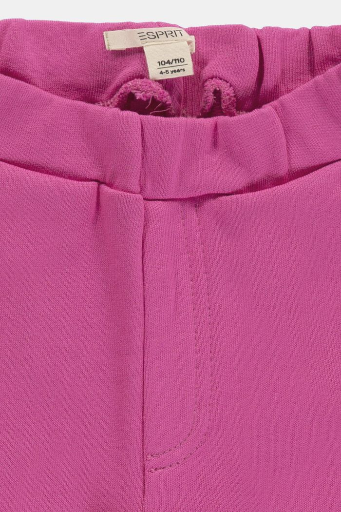 Pantalon molletonné basique, 100 % coton, PINK, detail image number 2