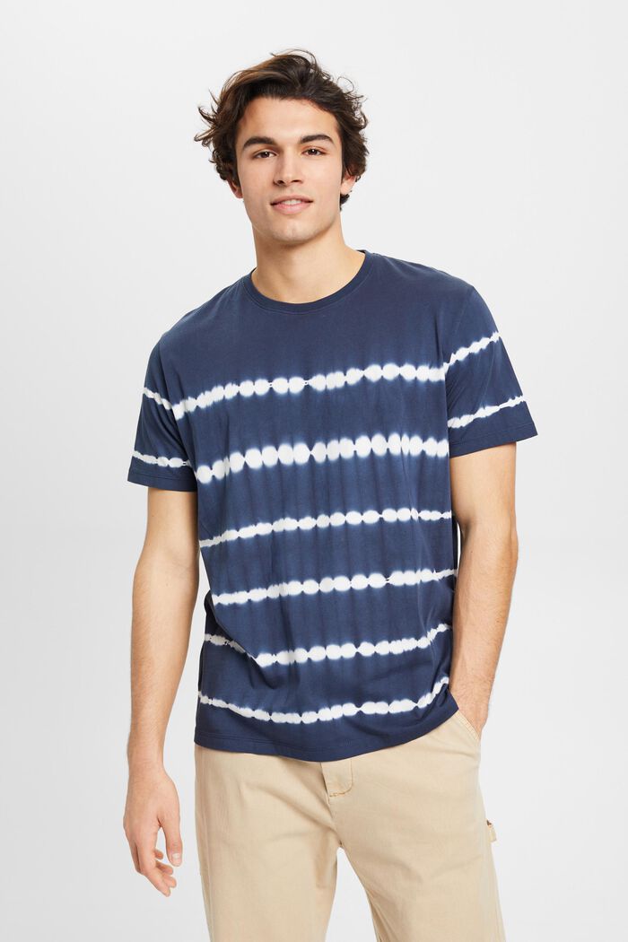 T-shirt en coton batik, NAVY, detail image number 0