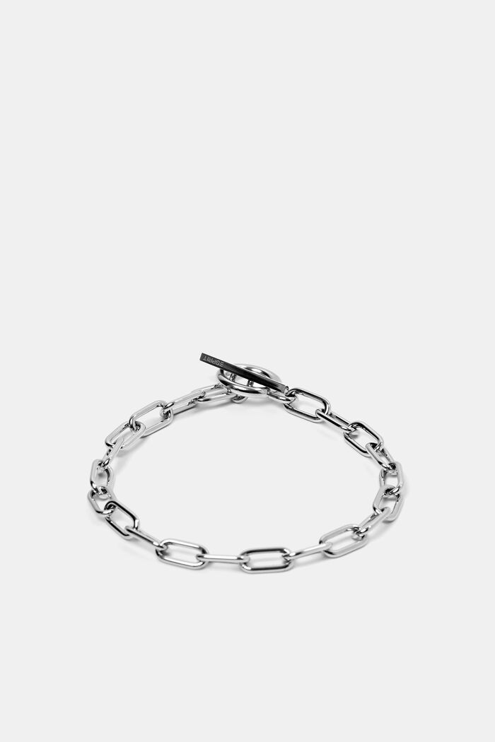 Bracelet façon chaîne, acier inoxydable, SILVER, detail image number 0