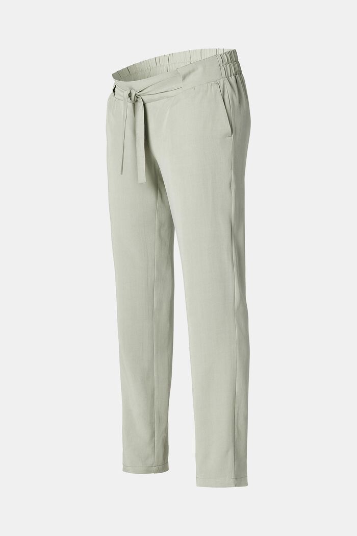 En lyocell : le pantalon à ceinture de maintien pour le ventre, GREY MOSS, detail image number 4