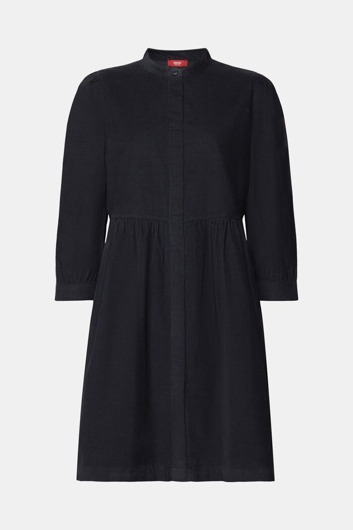 Mini-robe en velours côtelé, BLACK, detail image number 6