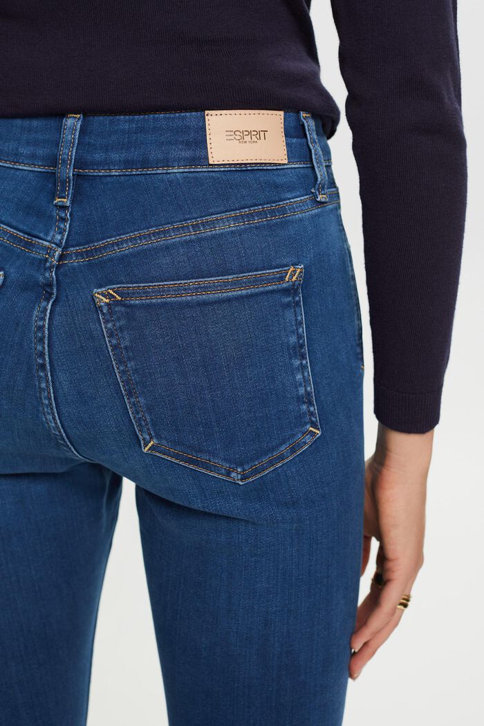 Jean Skinny à taille haute, BLUE MEDIUM WASHED, detail image number 4
