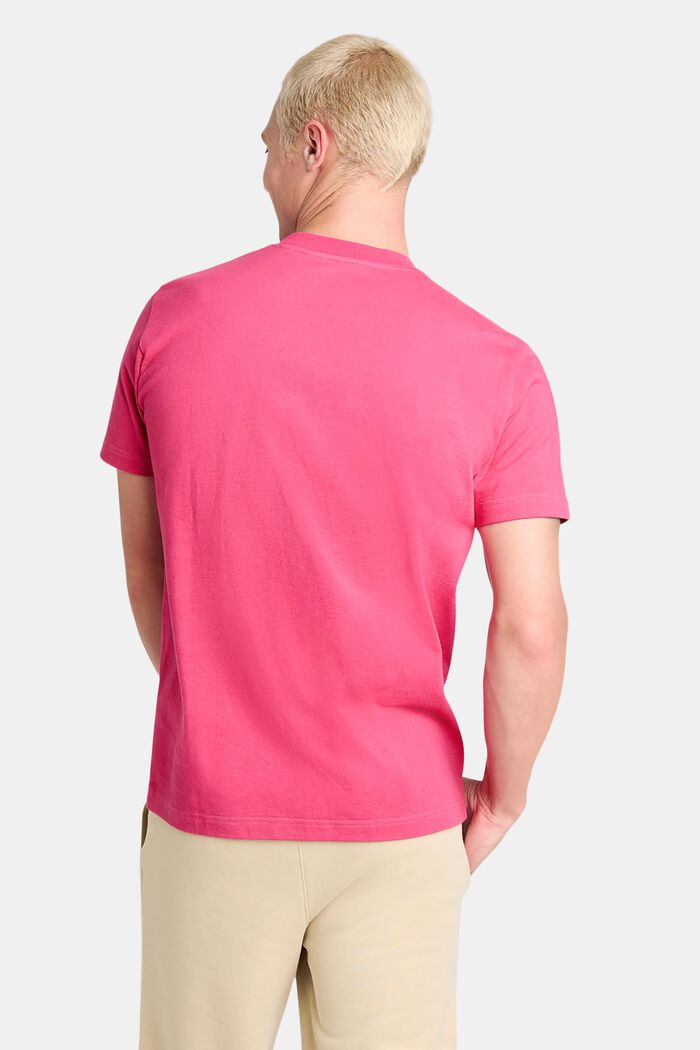 T-shirt en jersey de coton unisexe à logo, PINK FUCHSIA, detail image number 3