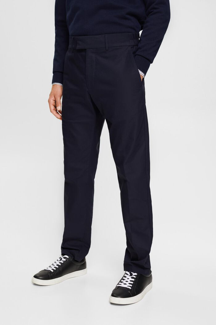 Pantalon de coupe Slim Fit à taille élastique, NAVY, detail image number 0