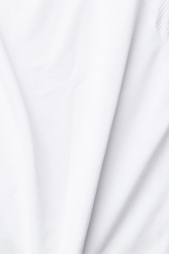 T-shirt avec empiècements mesh, LENZING™ ECOVERO™, WHITE, detail image number 4