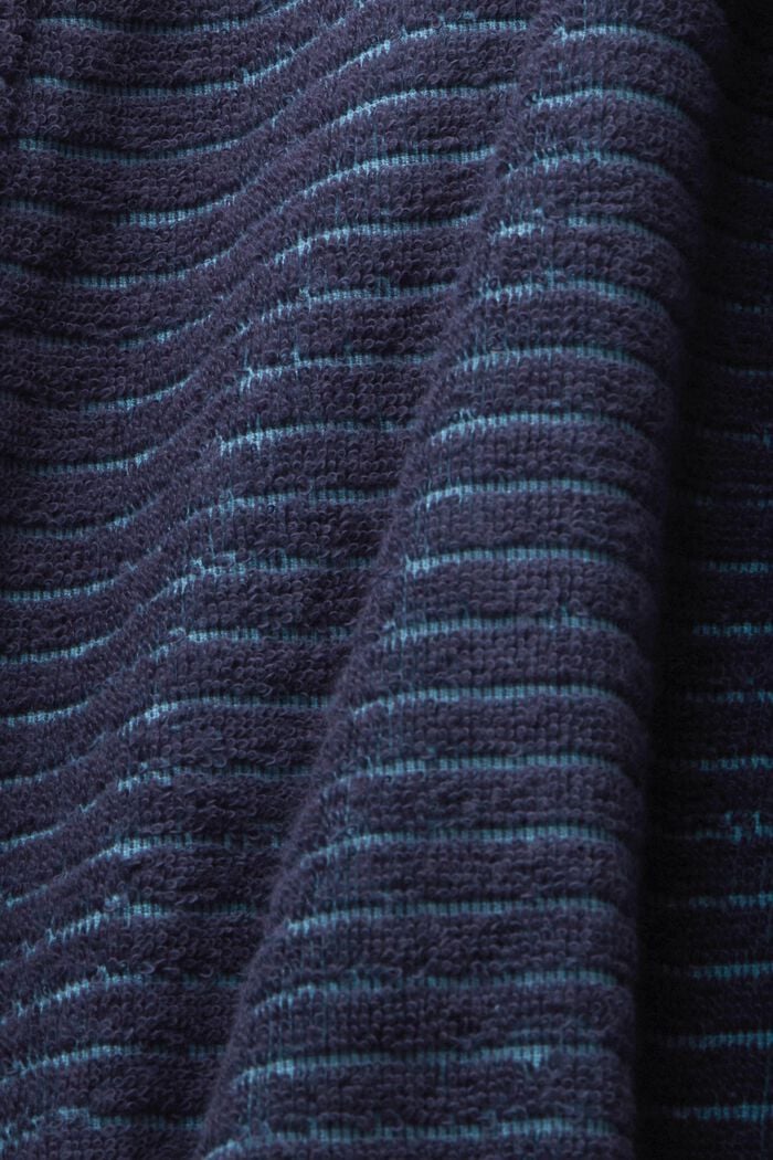 Peignoir à rayures texturées, NAVY BLUE, detail image number 4