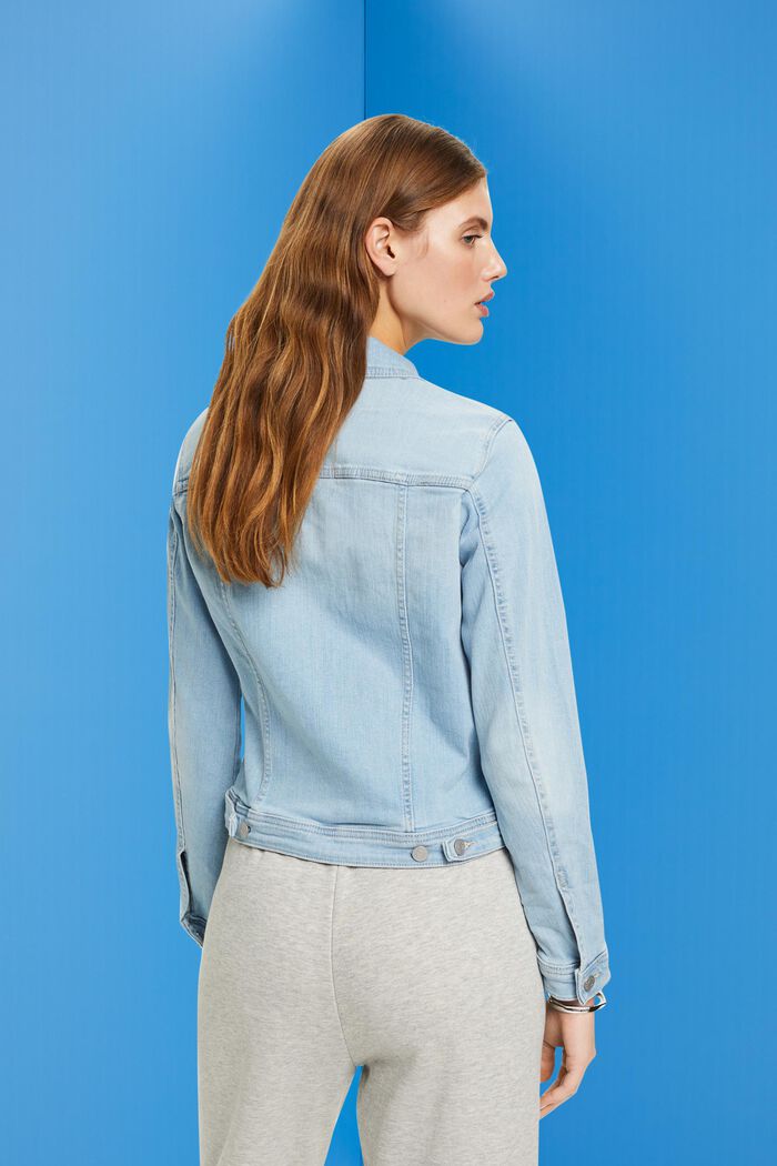 Veste en jean de coupe Slim Fit, BLUE BLEACHED, detail image number 3