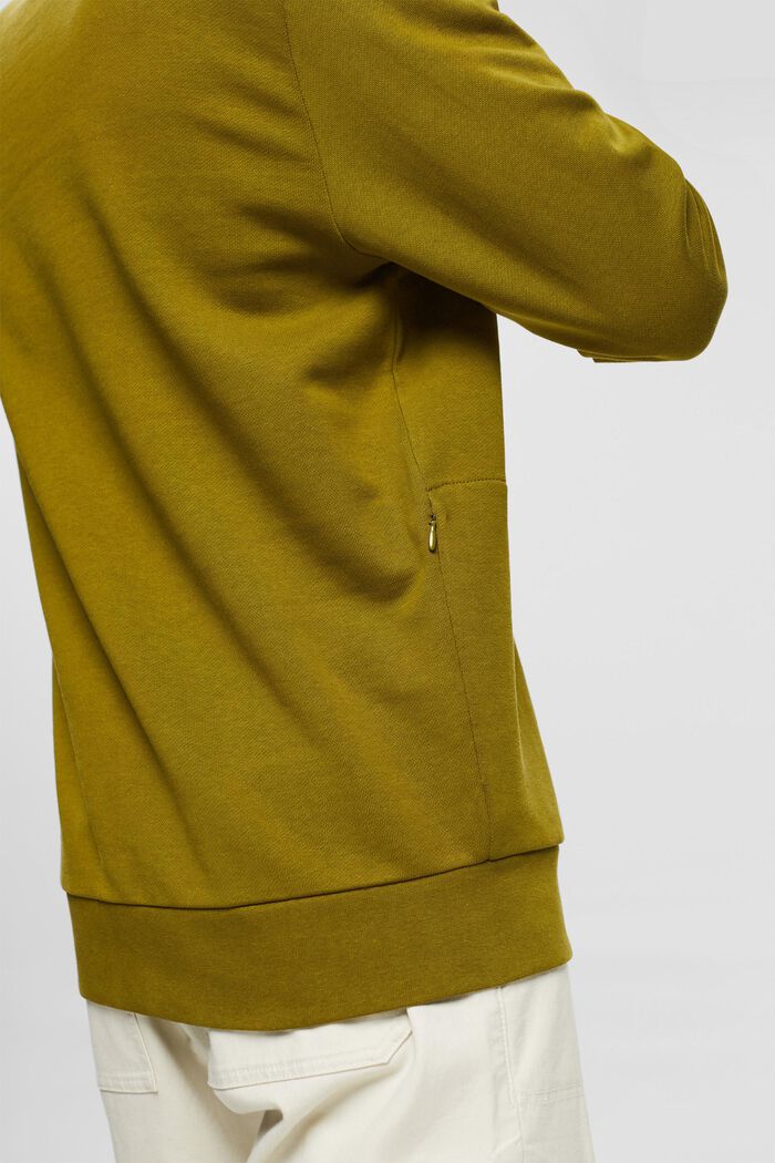 Sweat-shirt doté d’une poche zippée, OLIVE, detail image number 2