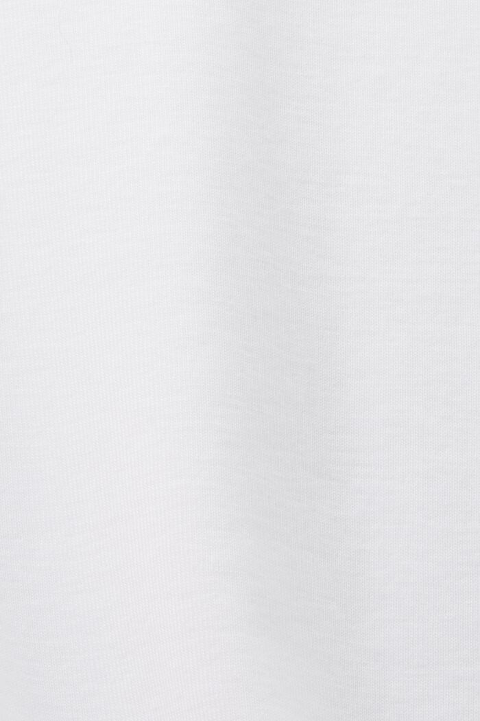 Haut en jersey de coton biologique, WHITE, detail image number 5