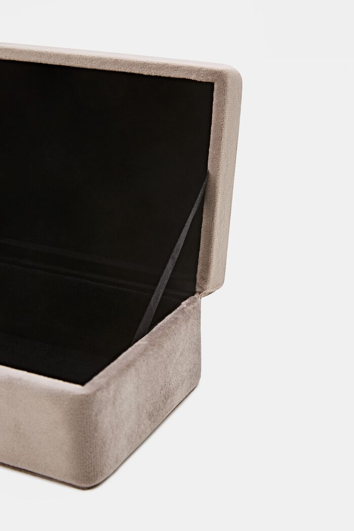 Boîte en velours avec couvercle, BEIGE, detail image number 2