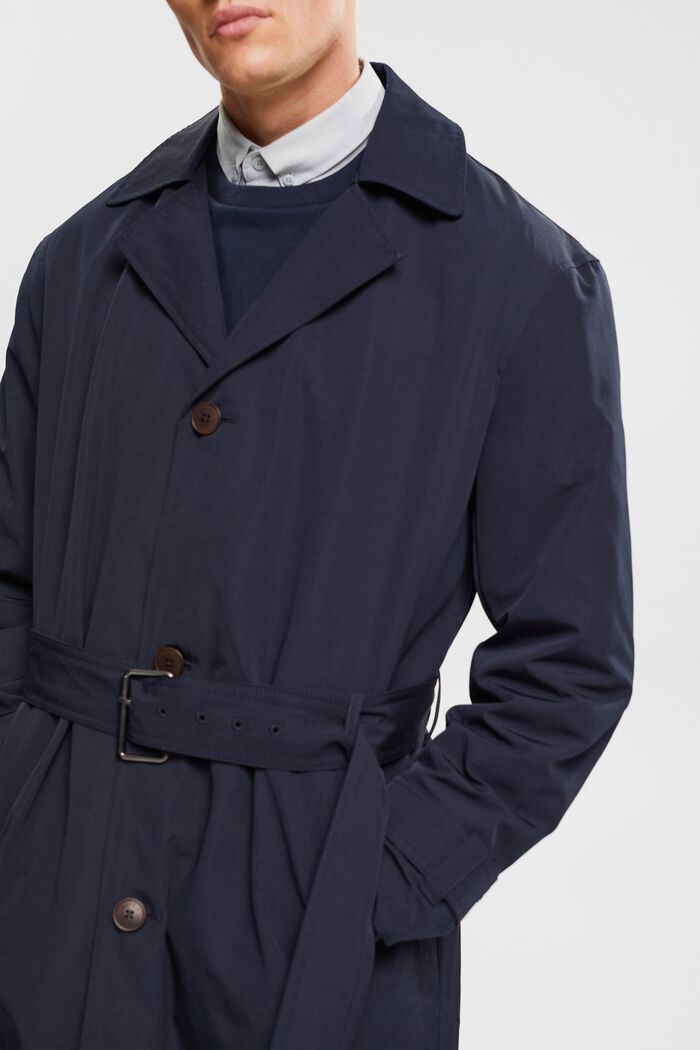 Trench-coat avec ceinture, NAVY, detail image number 4