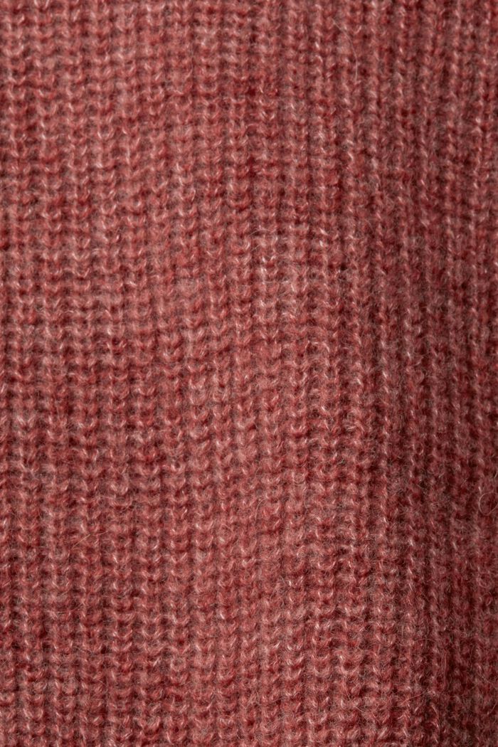 Pull en laine mélangée de coupe courte, TERRACOTTA, detail image number 1
