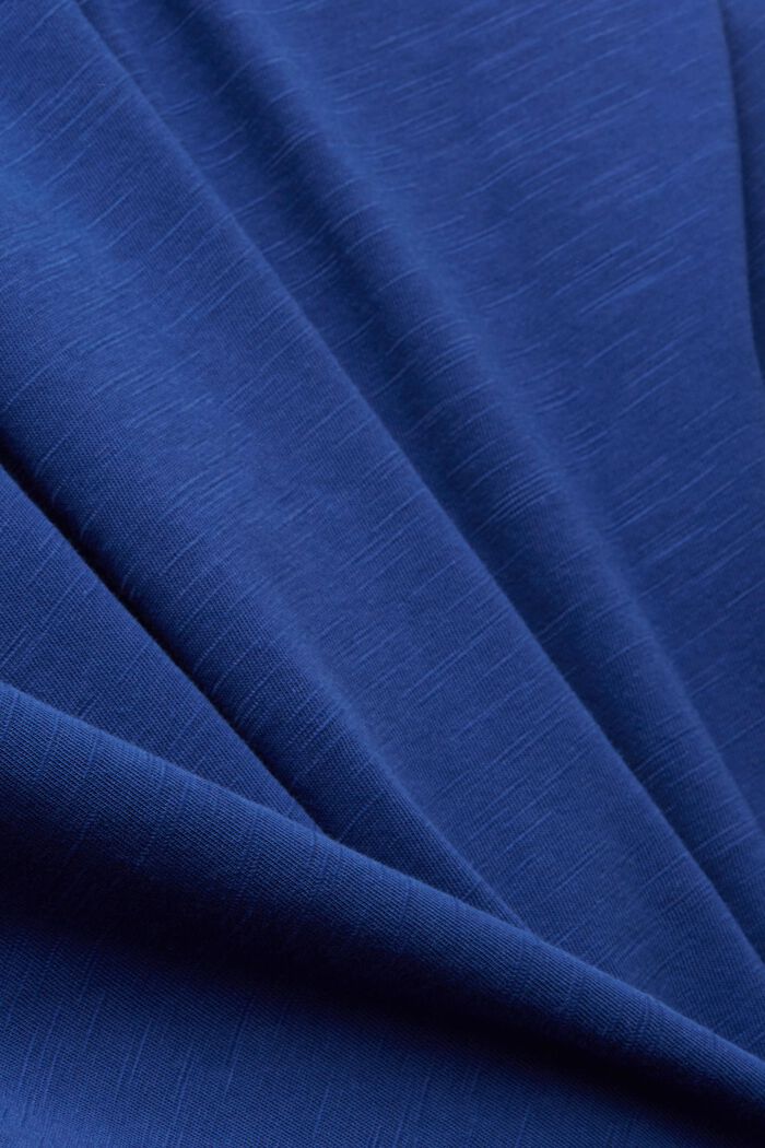 Chemise de nuit en coton flammé, DARK BLUE, detail image number 4