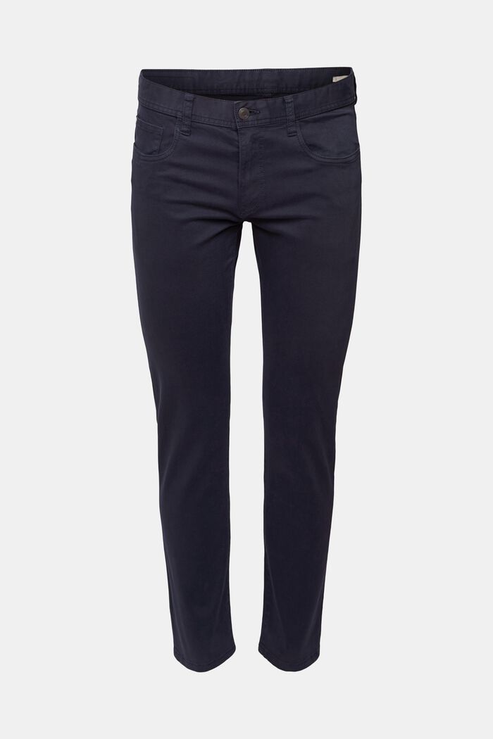 Pantalon de coupe Slim Fit, coton biologique, NAVY, detail image number 2