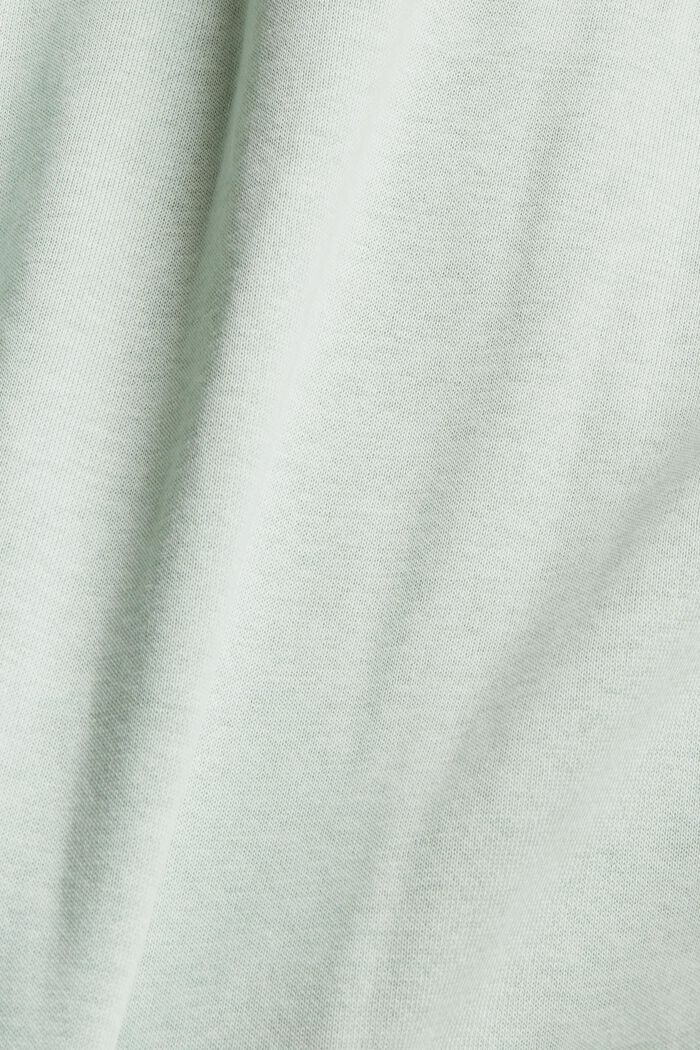 Cardigan de sport en coton biologique mélangé, PASTEL GREEN, detail image number 4