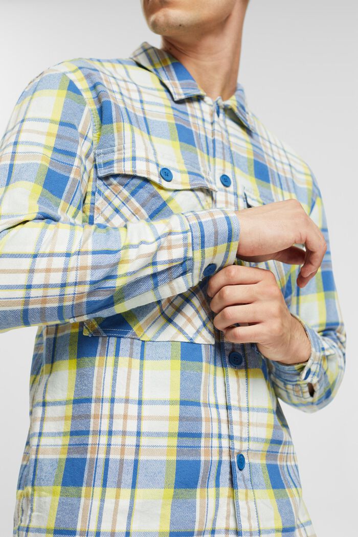 Chemise à carreaux, BLUE, detail image number 4