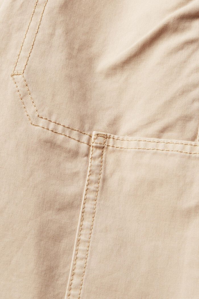 Pantalon cargo 100 % coton, CREAM BEIGE, detail image number 6