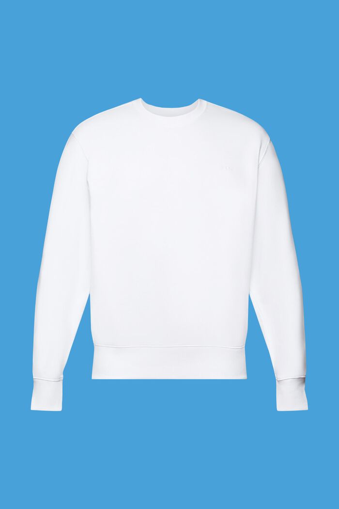 Sweat-shirt à imprimé au dos, WHITE, detail image number 7