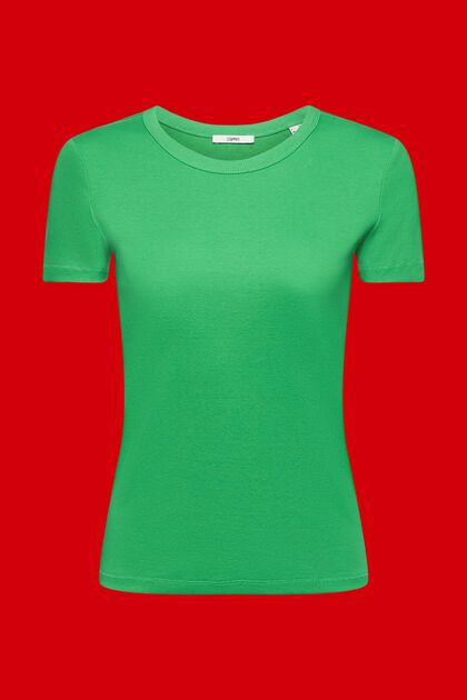 T-shirt en coton, GREEN, overview