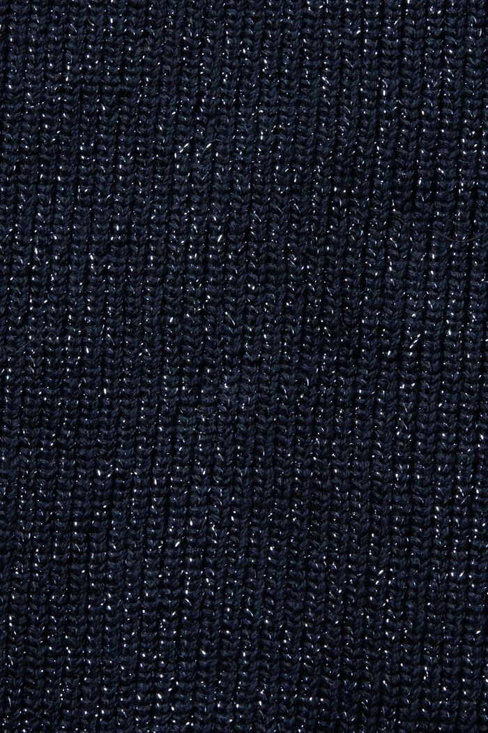 Mini-jupe en maille effet lamé, NAVY, detail image number 5