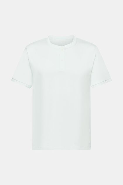 T-shirt col tunisien en jersey