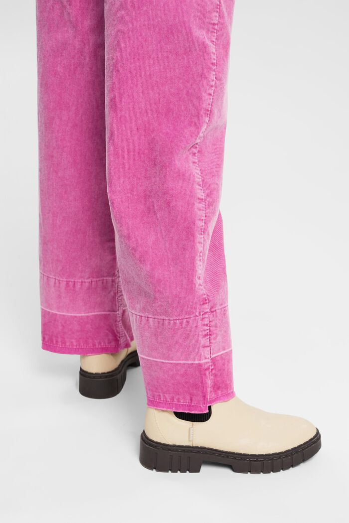 Pantalon en velours côtelé à jambes larges, VIOLET, detail image number 4