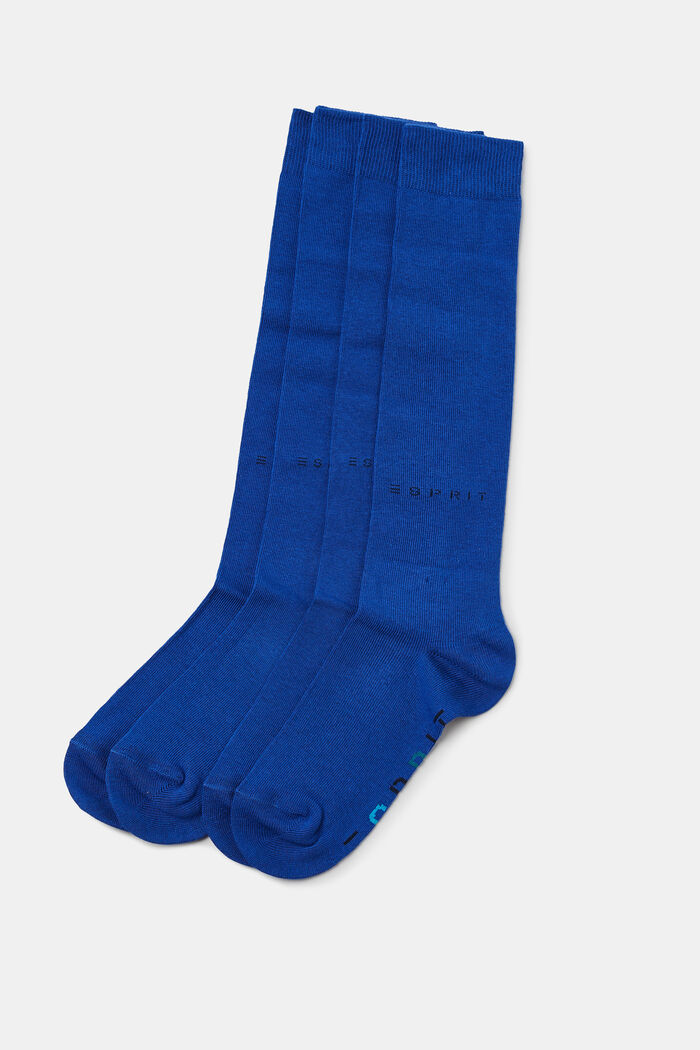 Lot de 2 paires de chaussettes hautes à logo, DEEP BLUE, detail image number 0