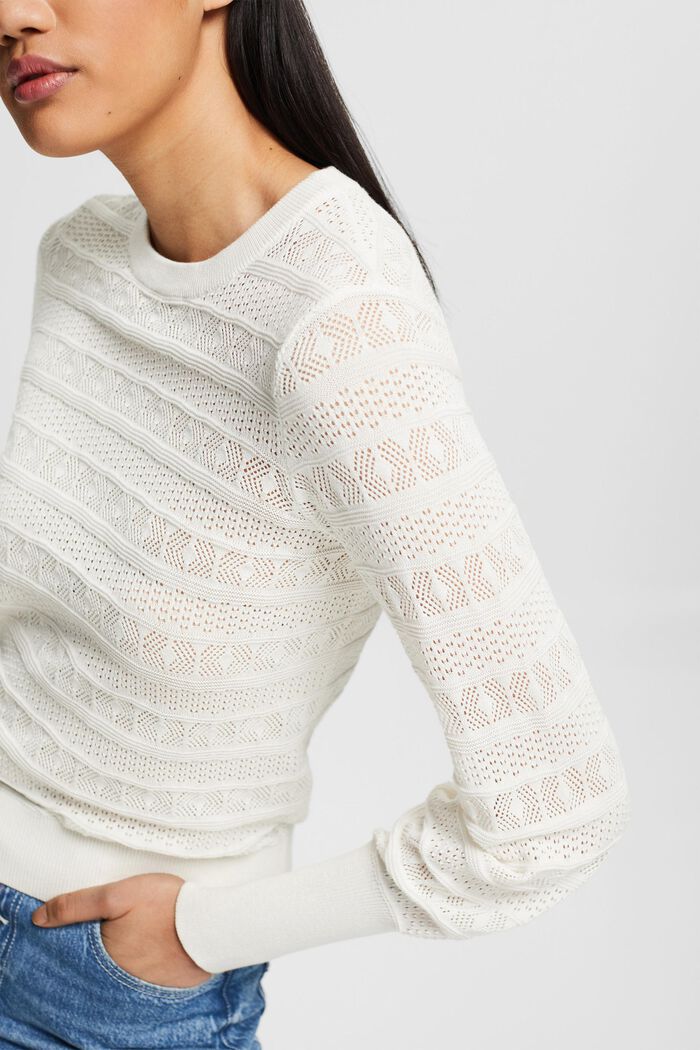 Fashion Sweater, OFF WHITE, detail image number 2