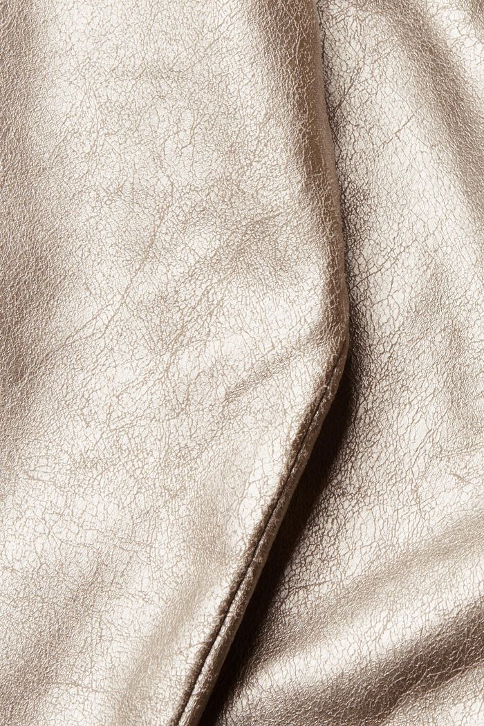 Pantalon en similicuir à effet métallique, GOLD, detail image number 5
