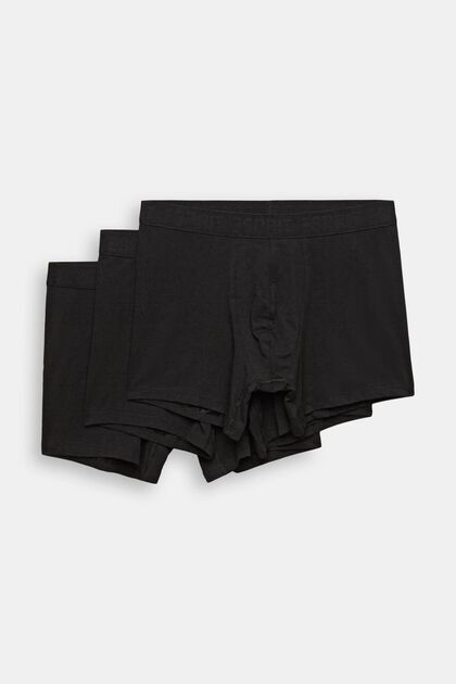 Lot de shorts longs pour Hommes en coton stretch, BLACK, overview