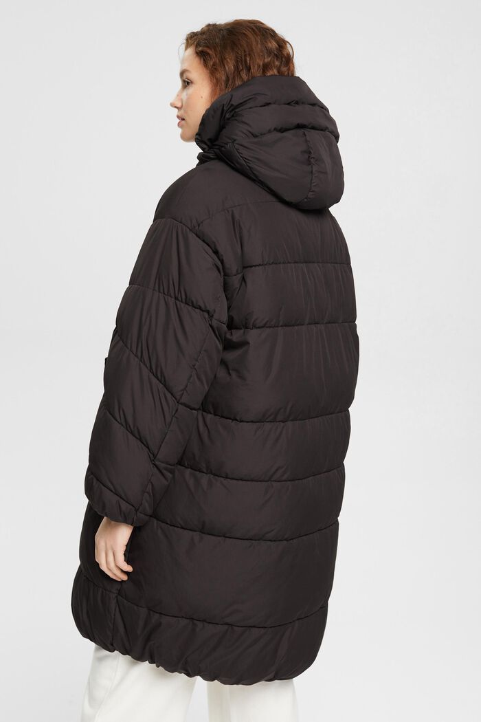 Manteau matelassé à capuche amovible, BLACK, detail image number 3