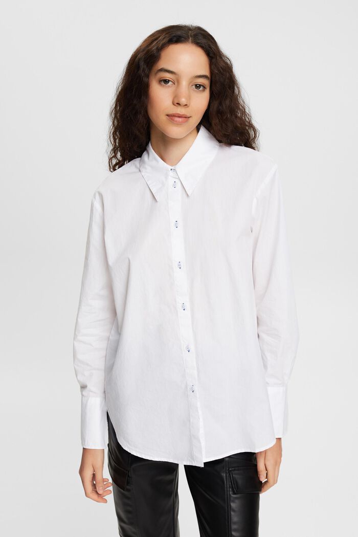 T-shirt d´aspect chemisier, WHITE, detail image number 1
