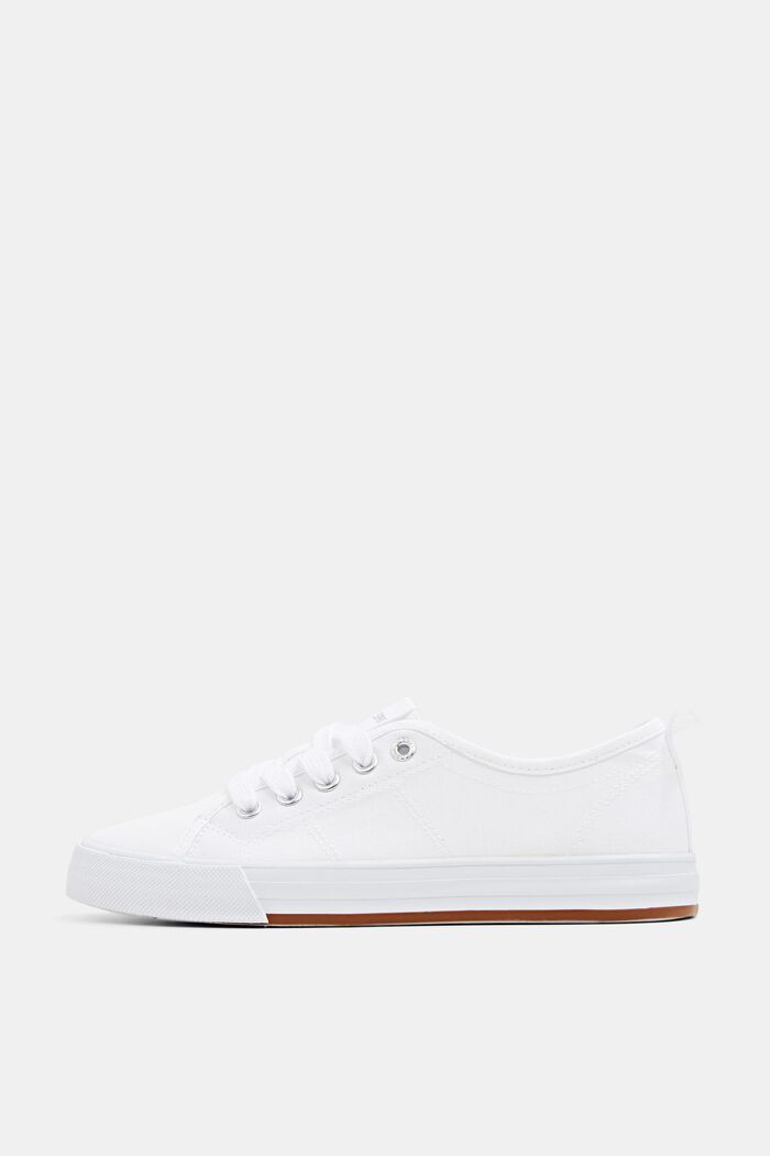 Sneakers en toile, WHITE, overview