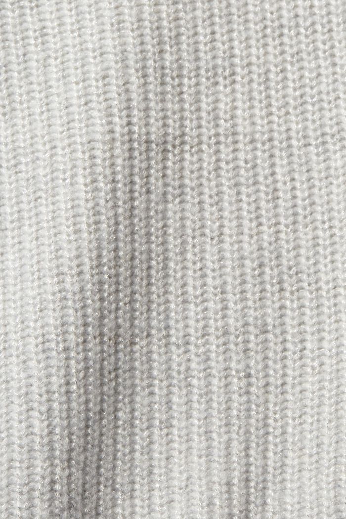 Pull-over rayé en laine mélangée, LIGHT GREY, detail image number 6