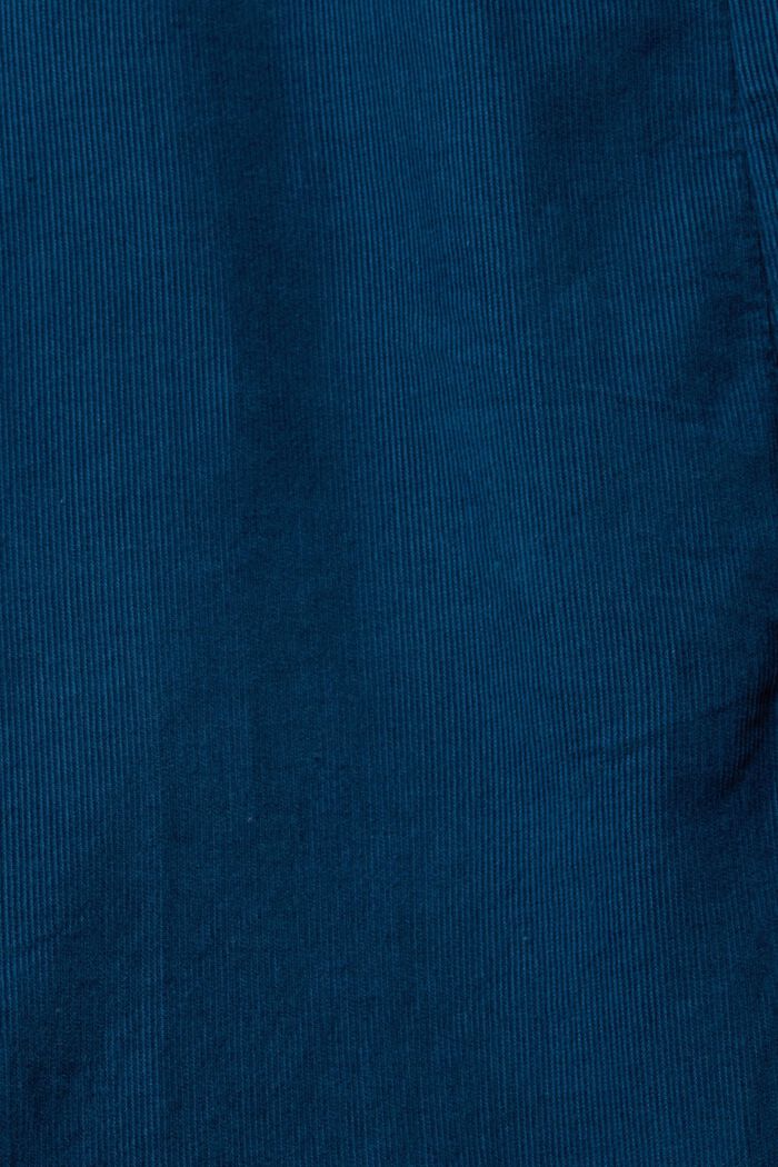 Robe longueur midi en velours côtelé, PETROL BLUE, detail image number 4