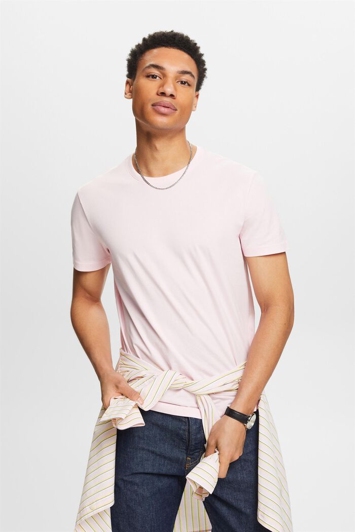 T-shirt à manches courtes et col ras-du-cou, PASTEL PINK, detail image number 4