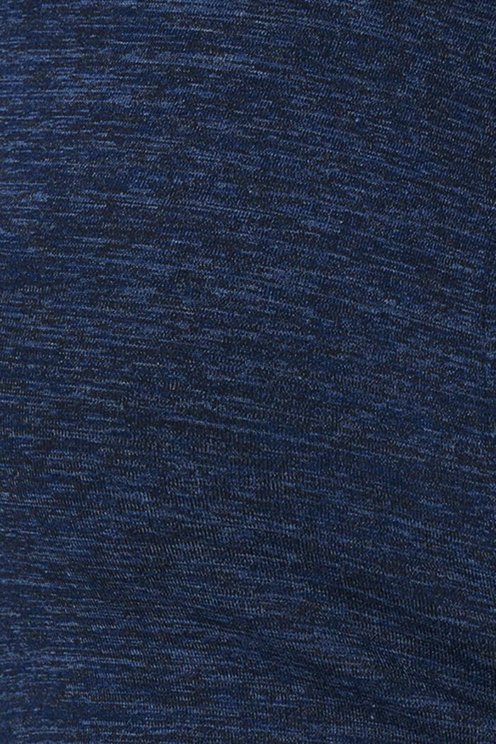 T-shirt chiné à manches longues et fonction allaitement, NIGHT SKY BLUE, detail image number 4