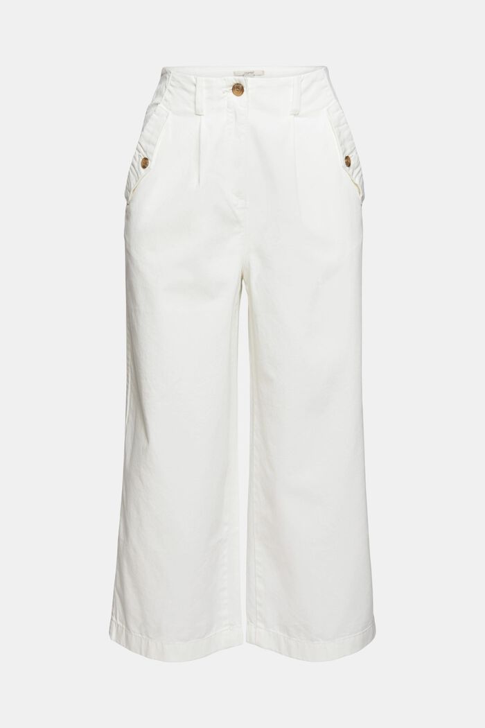 Jupe-culotte, 100% coton Pima, OFF WHITE, detail image number 7