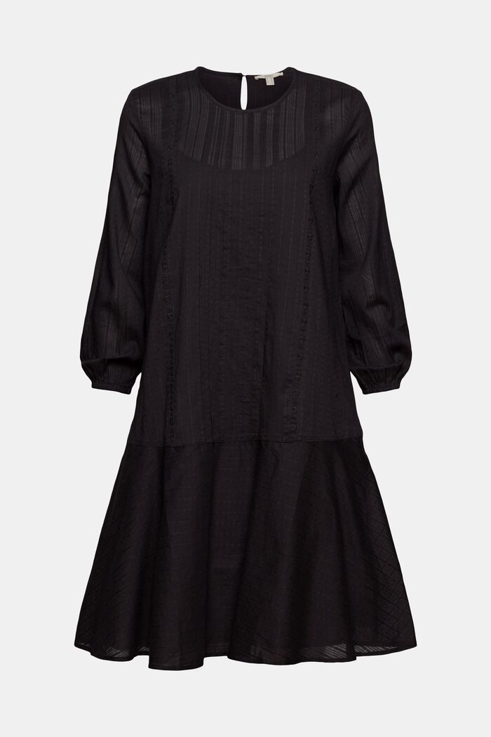 Robe ornée d´une broderie fine, BLACK, detail image number 6