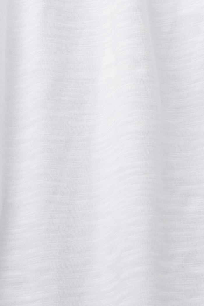 T-shirt évasé, 100 % coton, WHITE, detail image number 5
