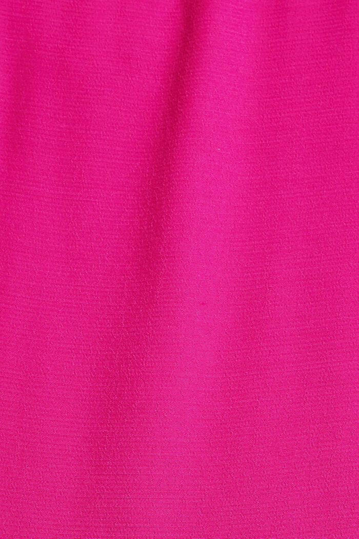 Top façon blouse à teneur en fibres LENZING™ ECOVERO™, PINK FUCHSIA, detail image number 4