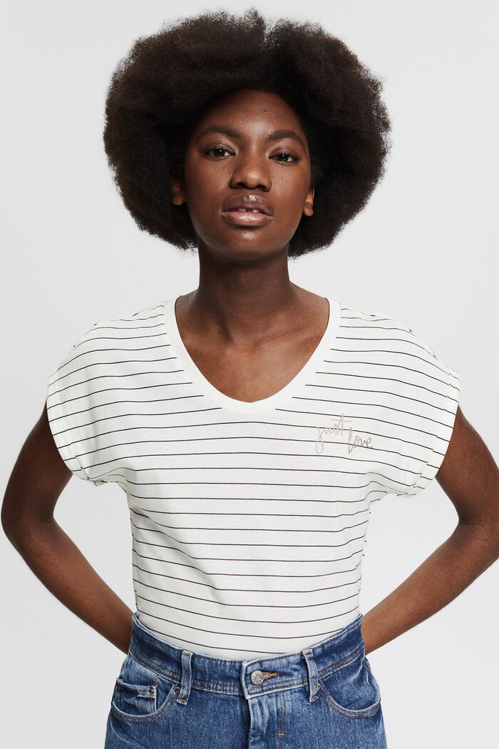 T-shirt en 100 % coton biologique, OFF WHITE, detail image number 0