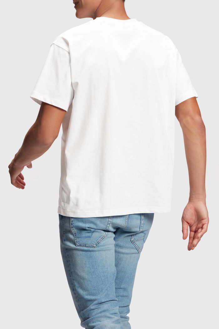 T-shirt Yagi Archive à encolure ronde et logo, WHITE, detail image number 1