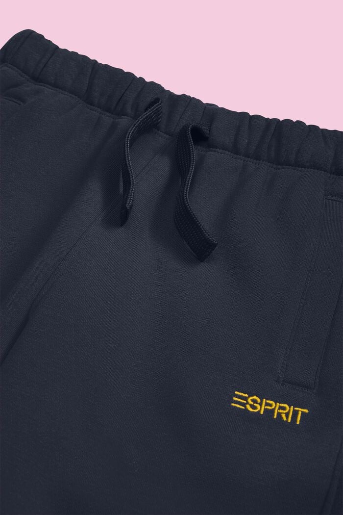 Pantalon de jogging en coton mélangé orné du logo, NAVY, detail image number 1