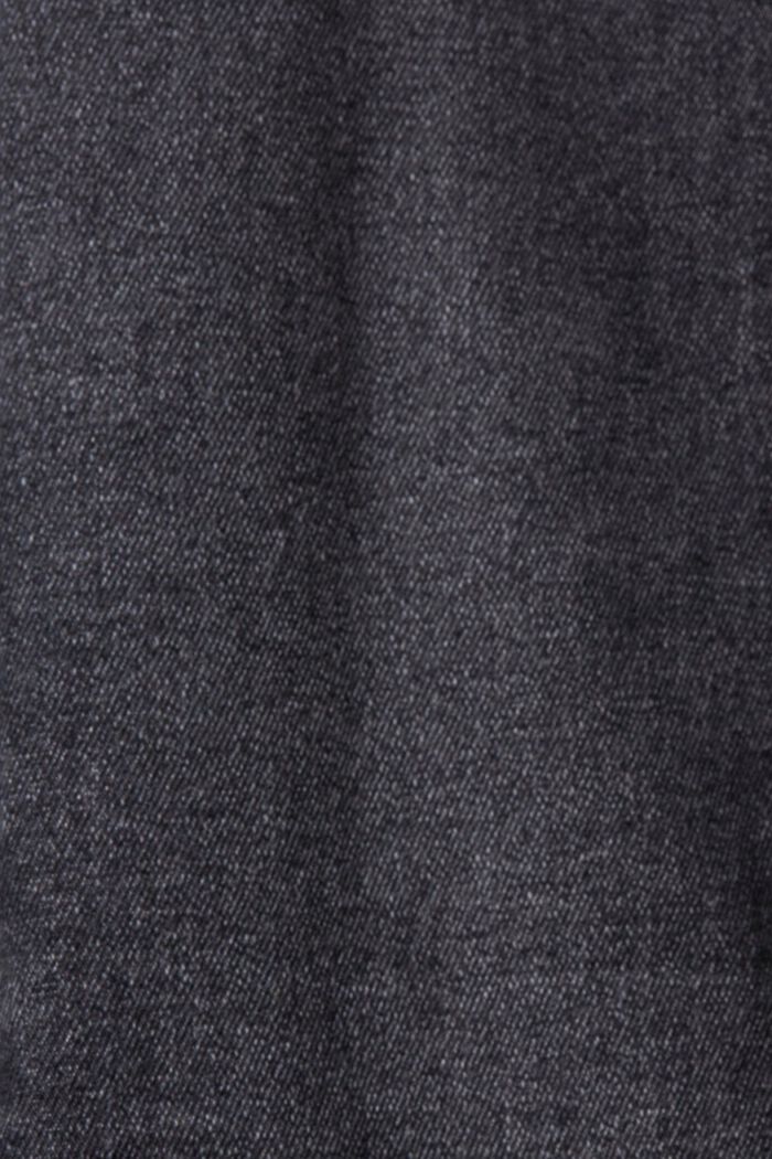 Jean stretch taille haute à jambes droites, GREY DARK WASHED, detail image number 5