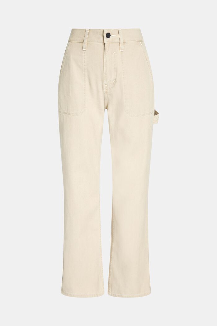 Jean workwear taille haute à jambes droites de style années 90, SAND, detail image number 5