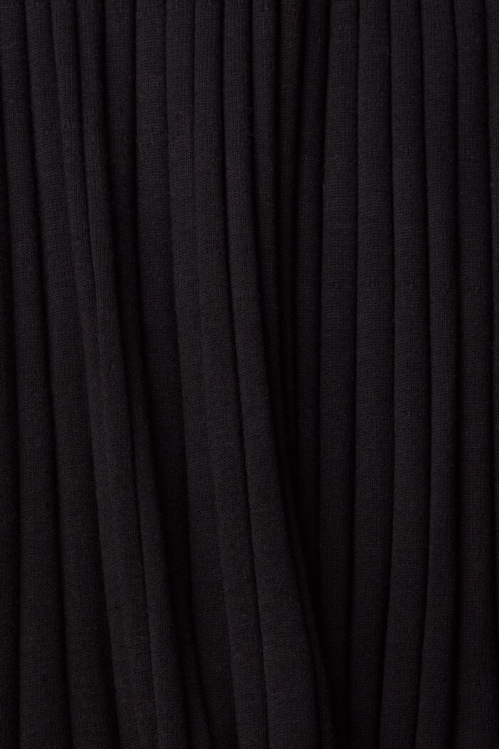 Robe-pull à ceinture, LENZING™ ECOVERO™, BLACK, detail image number 6