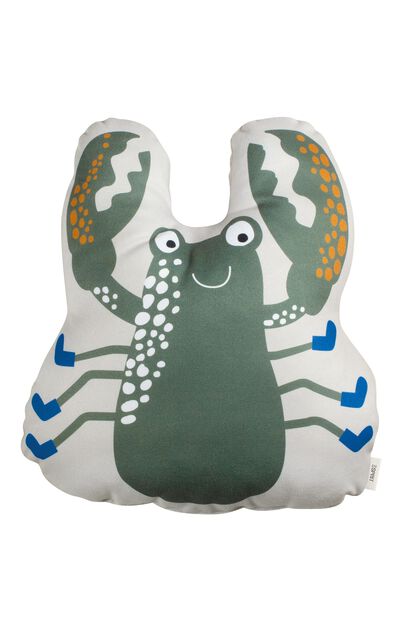 Coussin décoratif à motif crabe, GREEN, overview